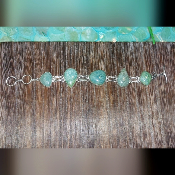Jewelry - Amazonite Polished Statement Bracelet